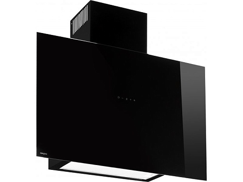 Вытяжка каминная AKPO WK-9 Crystal Pro 80 Black (1100 м³/ч / 111 Вт / LED освещение 3x2,8 Вт / ширина - 67,5 см / чёрное стекло)-0