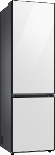 Холодильник Samsung RB38C7B5C12/EF (Объем - 390 л / Высота - 203 см / A+++ / Белое стекло / NoFrost / Space Max / All Around Cooling / Wi-Fi)