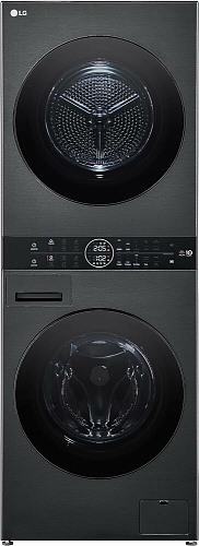 Стирально-сушильная машина LG WT1210BBF (WashTower / 66см / 12/10кг / 1400об / пар / AI DD / TurboWash™360 / Wi-Fi / Inverter DD / A+++ / Чёрная)
