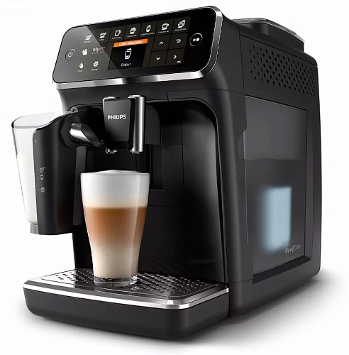 Кофемашина Philips EP4341/51 LatteGo (кофе зерновой, молотый/ 1500 Вт/ 1.8 л/ автоматический капучинатор/ 8 напитков)