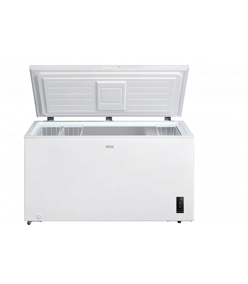 Морозильный ларь Berk BCF-418E W (Объем - 418 л / Высота - 82,5см / Ширина - 141,6 см / A++ / Белый / статическая система)