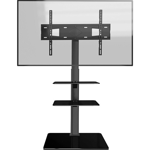 Стойка для ТВ ONKRON TS5550 чёрный, для 32"-65", нагрузка до 30 кг, регулировка высоты - 1095 - 1295 мм, основание - 380*550 мм