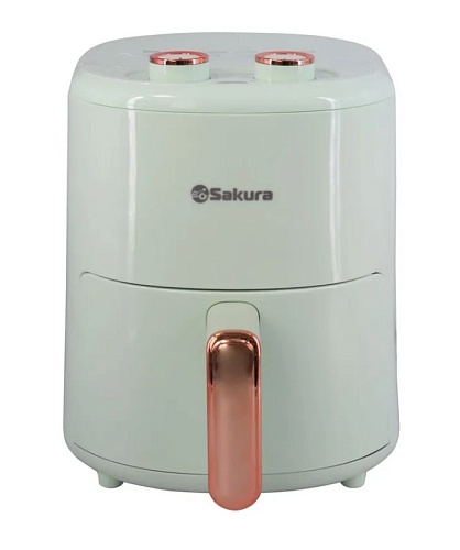 Аэрогриль Sakura SA-7677GR (1200 Вт, 4 л, упр. - механическое, программ - 9, таймер - 30 мин)