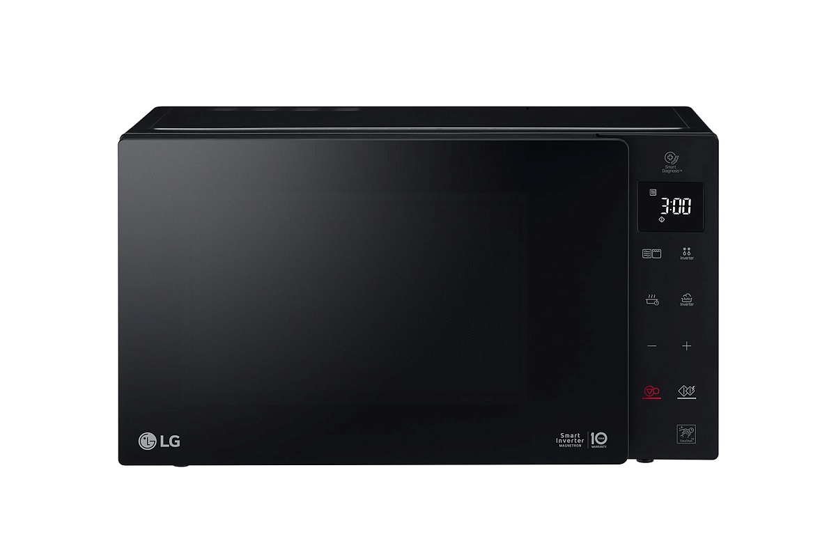 Микроволновая печь LG MH6535GIS (25 л, 1000 Вт, Гриль 900 Вт, переключатели сенсор, чёрный, EasyClean, Smart Inverter)