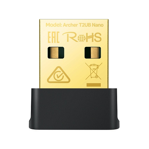 Беспроводной Wi-Fi и Bluetooth 4.2 USB адаптер Archer T2UB Nano AC600 Nano Dual Band 