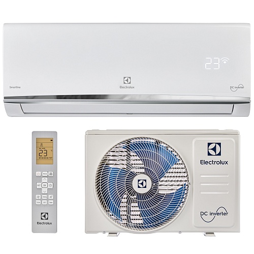 Кондиционер настенный Electrolux Smartline DC EACS/I-24HSM/N8 комплект (24000BTU, R32, белый, до 65 м2)