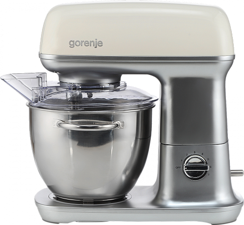 Миксер планетарный Gorenje MMC1000RL (1000 Вт / 4,5 л / скоростей 7 / корпус металл / насадок 4 / бежевый)