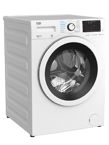 Стирально-сушильная машина Beko WDW85636B3 (59см / 8/5кг / 1200об / пар SteamCure / HomeWhiz® (Bluetooth) / Инверторный мотор ProSmart™ / B)