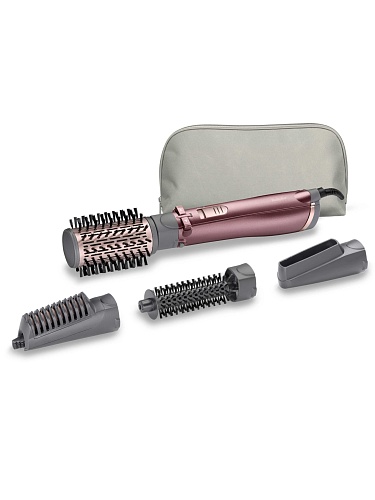 Фен-щетка BaByliss AS960E (1000 Вт, вращающаяся щетка, диаметр - 20 мм, 50 мм, генератор ионов, насадок - 4 шт, шнур - 2.2 м)