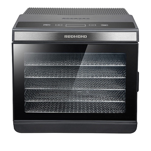 Сушилка для овощей и фруктов Redmond FD1105 (500 Вт, 35-70°C, 6 секций, регулировка температуры, дисплей, таймер)
