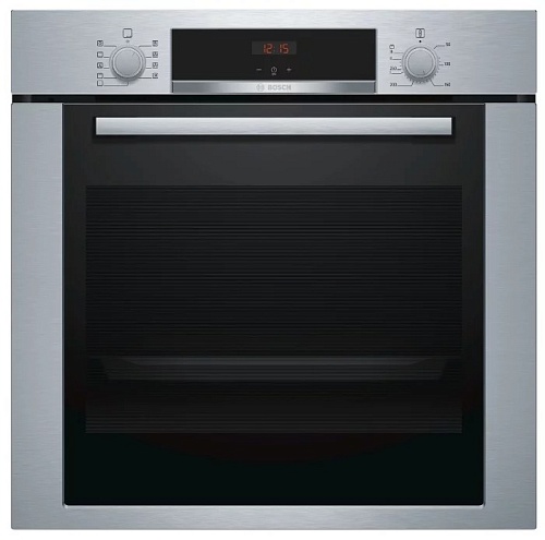 Духовой шкаф Bosch HBA334YS0 (Serie4 / 71 л / до 275 °C / Нерж. сталь / Гриль / Телескоп. напр. (x1) / EcoClean Direct (задняя стенка) / A)