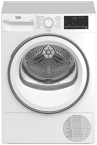 Сушильная машина с тепловым насосом Beko B3T68230 (54,3см / 8кг / OptiSense® / IonGuard® (Steam Cure) / А++)