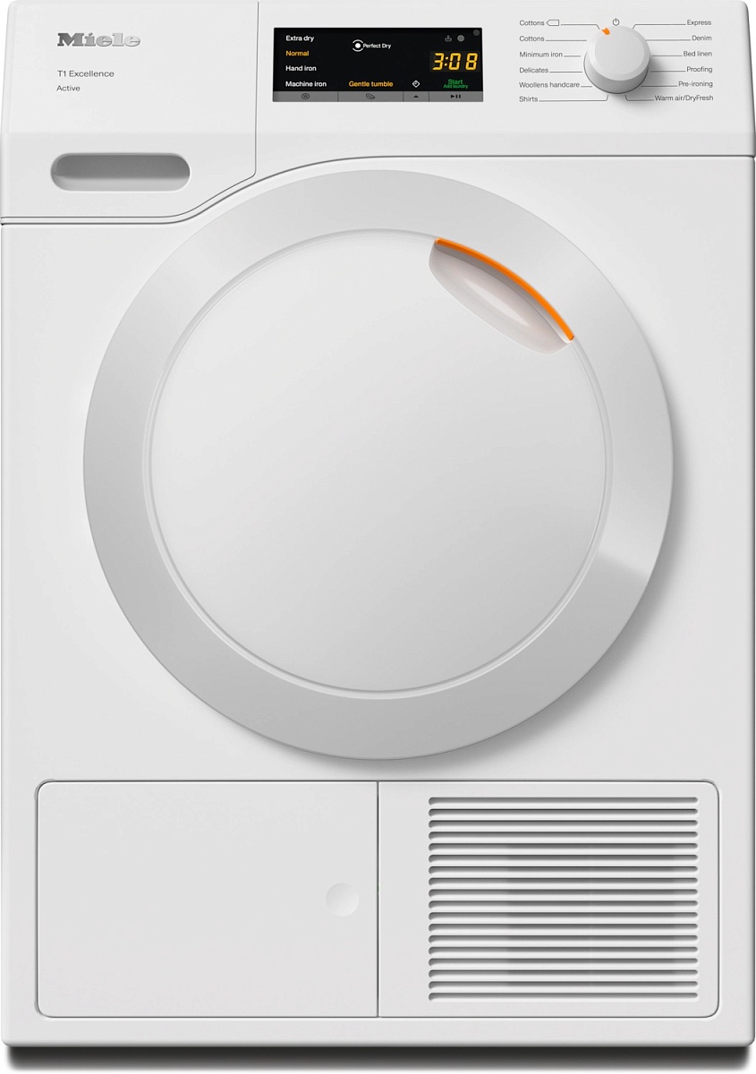 Сушильная машина с тепловым насосом Miele TEA235WP Active (T1 / 59,6 см / 7кг / EcoDry / PerfectDry / EasyControl / AddLoad)