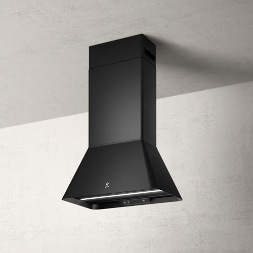 Вытяжка островная Elica IKONA BL MAT/A/60 (1200 м³/ч / 267 Вт / LED освещение 1 x 7 Вт / ширина - 59,8 см / Матовый чёрный)-0