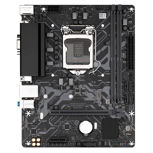 Материнская плата MAXSUN MS-Challenger H510M-R V2 [LGA 1200, Intel H470, 2xDDR4, 1xM2, 4xSATA, HDMI+VGA, Micro-ATX] (батарея CR2032 не установлена)