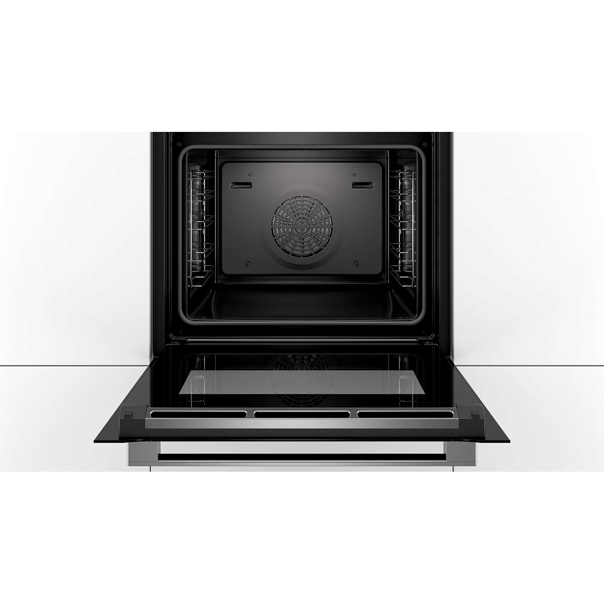 Духовой шкаф Bosch HBG634BW1 (Serie8 / белый / EcoClean Direct / TFT-дисплей / SoftMove / 4D-HotAir)