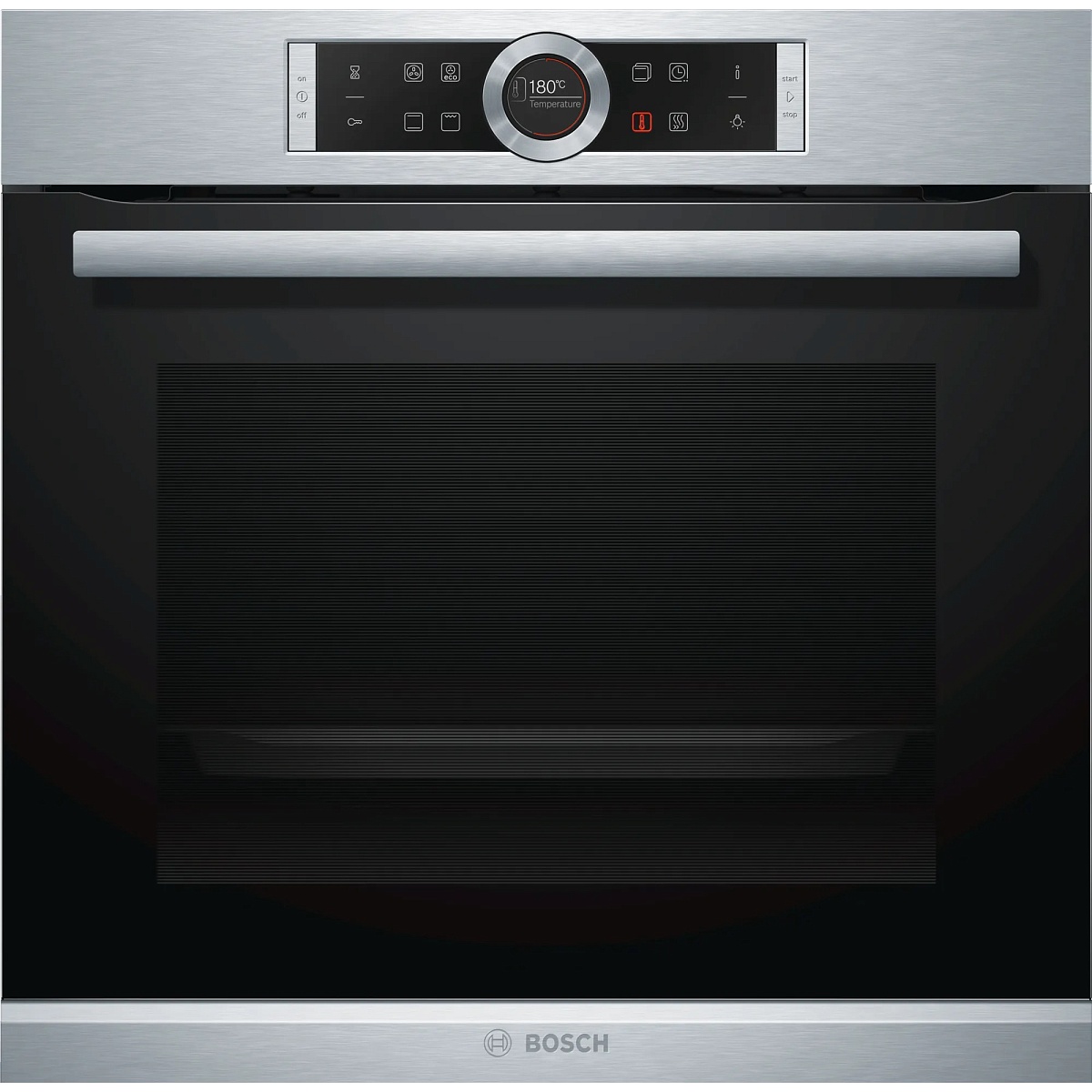 Духовой шкаф Bosch HBG634BS1 (Serie8 / нерж / EcoClean Direct / TFT-дисплей / SoftMove / 4D-HotAir)