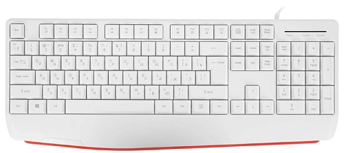 Клавиатура проводная Defender ATOM HB-546, USB, белый-0