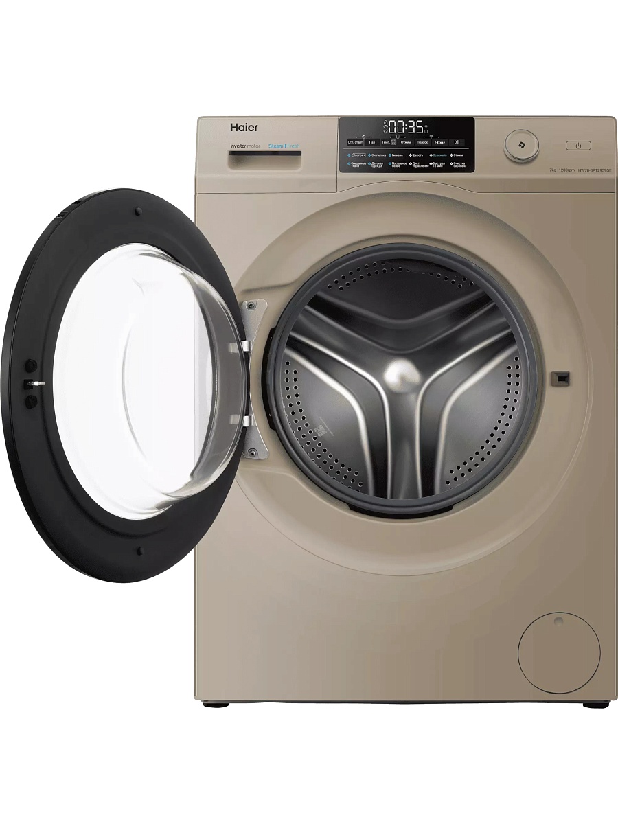 Стиральная машина Haier HW70-BP12959GE (45.4 см / 7кг / 1200об / пар / i-Time / Smart Dual Spray / Wi-Fi(evo) / Invertor / A+++)-2