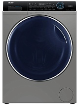 Стирально-сушильная машина Haier HWD80-BP14979 (53,5см / 8/5кг / 1400об / пар / Инверторный Двигатель / Серебро)-999