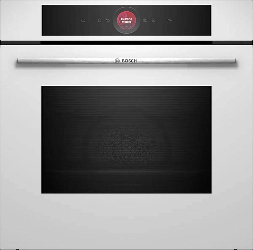 Духовой шкаф Bosch HBG7741W1 (Serie8 / 71 л / до 300 °C / белое стекло / Гриль / Пиролиз / Home Connect / SoftClose / A+)-0