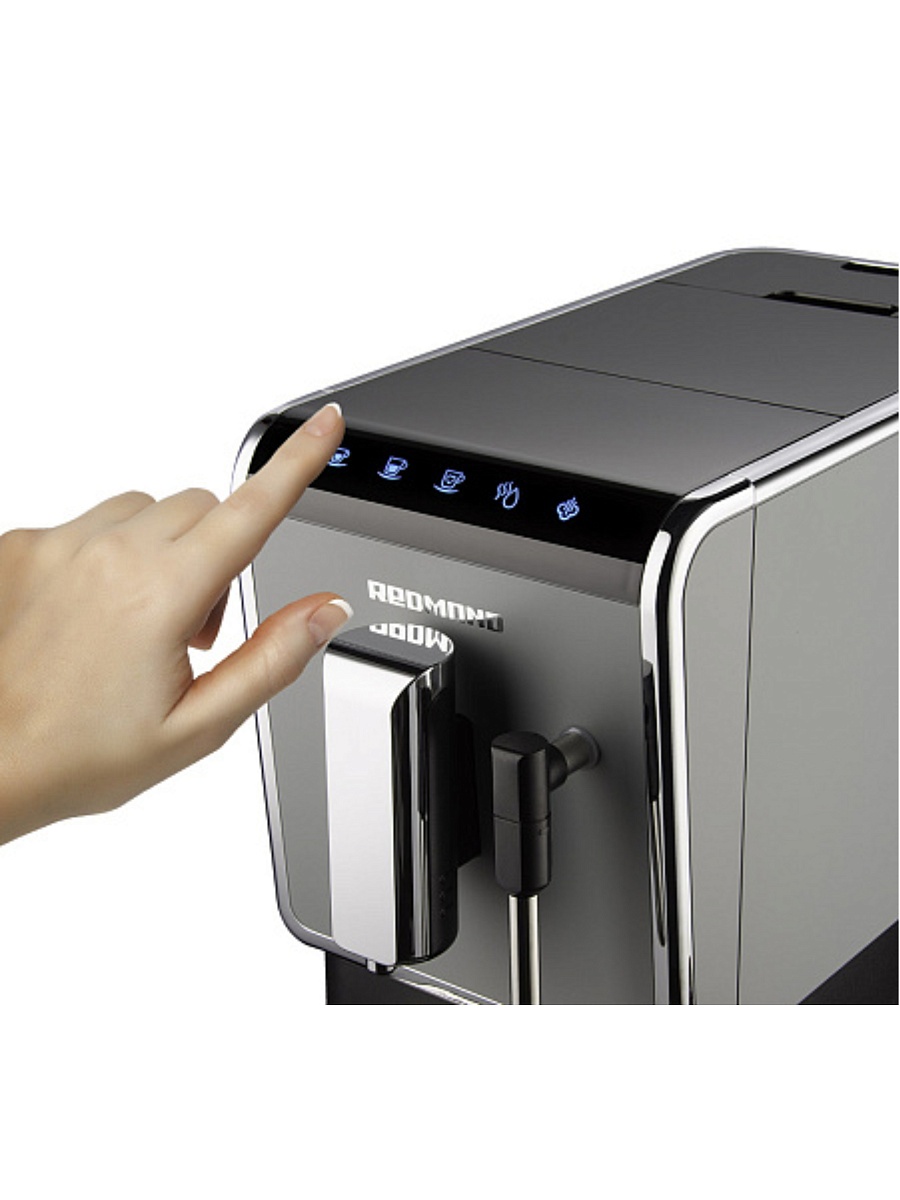 Кофемашина Redmond RCM-1517 (кофе зерновой/ 1470 Вт/ 1.1 л/ капучинатор/ 2 напитка)