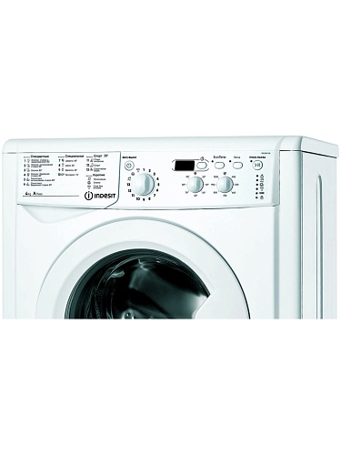 Стиральная машина Indesit IWUD 4105 (CIS) (32,3 см / 4кг / 1000об / Eco Time / дисплей / A)-1