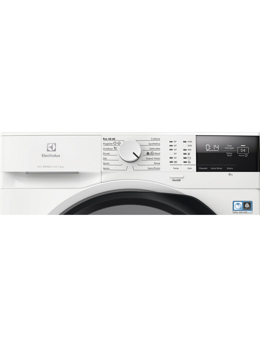 Стиральная машина Electrolux EW6F2482E (SensiCare 600 / 54.7см / 8кг / 1400об / пар / TimeManager / Inverter / А+++)-0