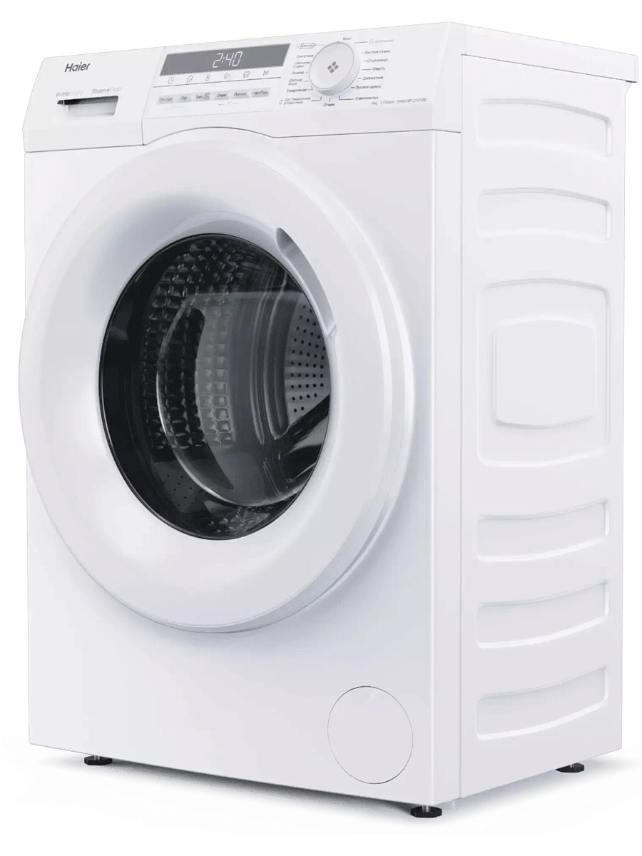 Стиральная машина Haier HW60-BP12929BE (46 см / 6 кг / 1200об / пар / i-Refresh / Auto weighing / Smart Dual Spray / Wi-Fi (Evo) / Invertor / A+++)