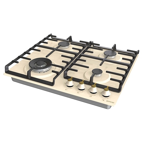 Поверхность газовая Gorenje GW642CLI (Classico / беж / эмаль / чугун / WOK)-2