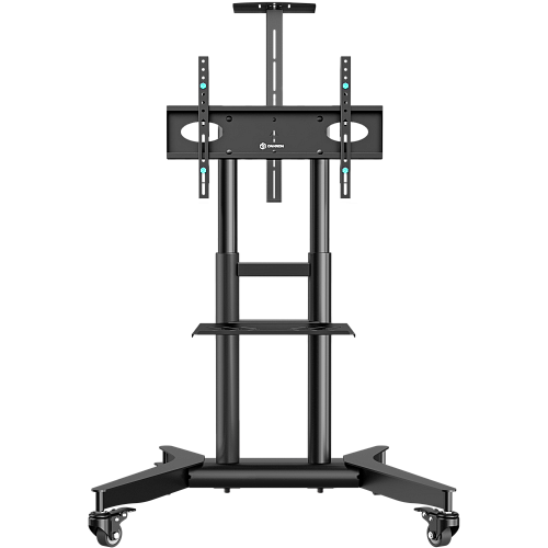 Мобильная стойка для ТВ ONKRON TS1571 чёрный, для 32"-75", нагрузка до 50 кг, регулировка высоты - 1000 - 1465 мм