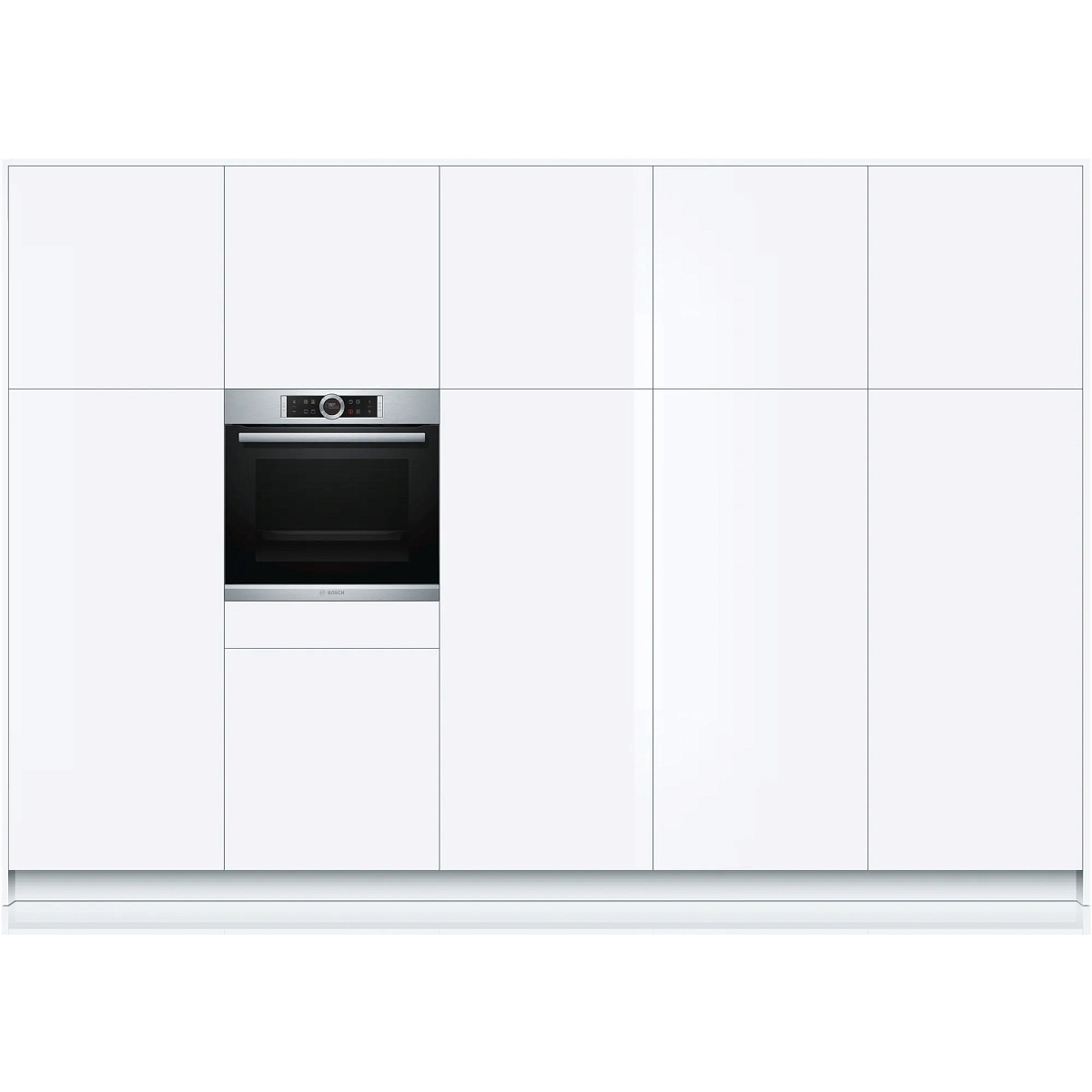 Духовой шкаф Bosch HBG634BS1 (Serie8 / нерж / EcoClean Direct / TFT-дисплей / SoftMove / 4D-HotAir)
