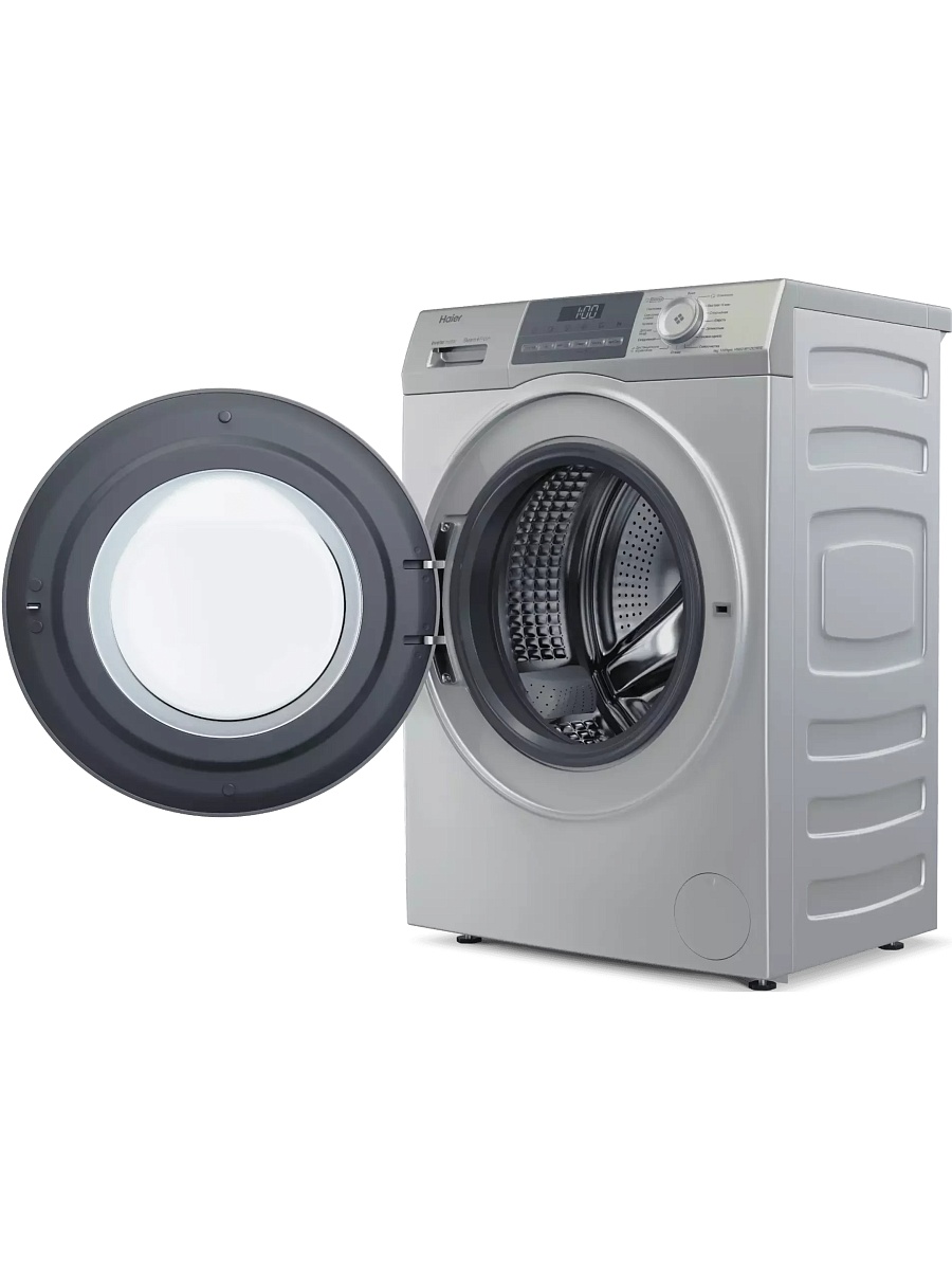Стиральная машина Haier HW60-BP12929BSE (46 см / 6 кг / 1200об / пар / i-Refresh / Smart Dual Spray / Wi-Fi (Evo) / Invertor / A+++ / Серебро)