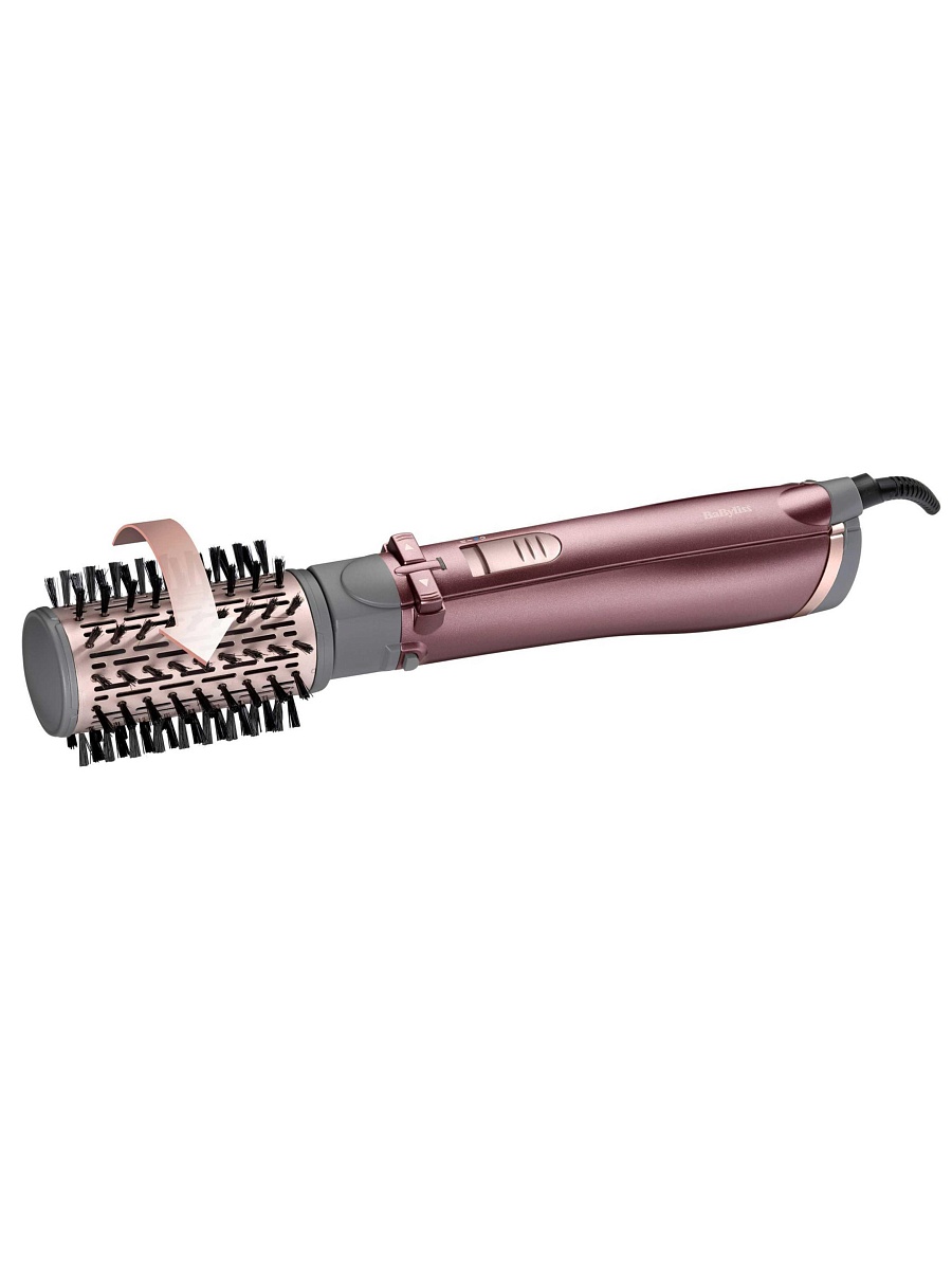 Фен-щетка BaByliss AS960E (1000 Вт, вращающаяся щетка, диаметр - 20 мм, 50 мм, генератор ионов, насадок - 4 шт, шнур - 2.2 м)