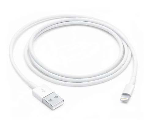 Кабель Apple Lightning - USB, MFI, 1 метр, белый (MUQW3FE/A)