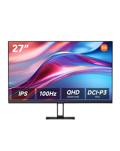 Монитор 27" Xiaomi Monitor A27Qi 100 Гц, IPS, dE<2, 2560x1440, 6мс, 250 нит, DP, HDMI (ELA5812EU)