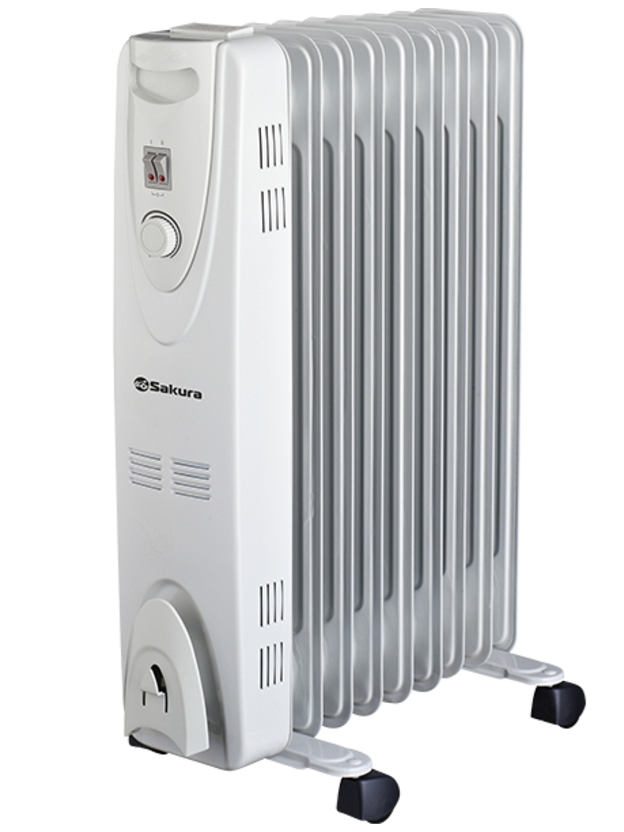 Масляный радиатор Sakura SA-0379G (2000 Вт, площадь - 25 м², термостат)