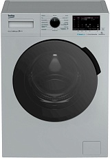 Стиральная машина Beko WSPE6H616A (40-44см / 6,5кг / 1200об / пар SteamCure / HomeWhiz®(Bluetooth) / Инверторный мотор ProSmart™ / Серебристый / A+++)-999