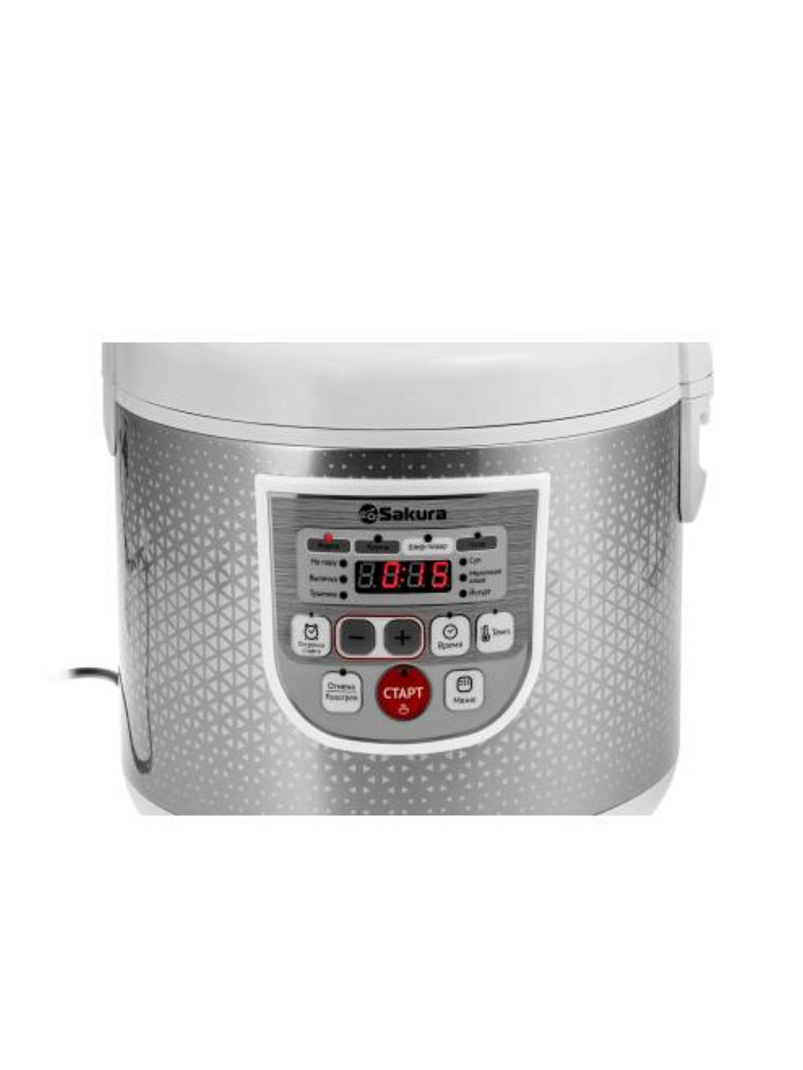 Мультиварка Sakura SA-7753W (5л / 800 Вт / 10 программ)-0