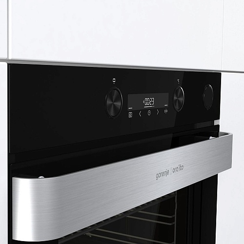 Духовой шкаф с добавлением пара Gorenje BSA6737ORAB (Ora Ïto 2/ Чёрный/ SilverMatte / IconLED / AirFry / AquaClean / GentleBake / каталитич /телескоп)-3