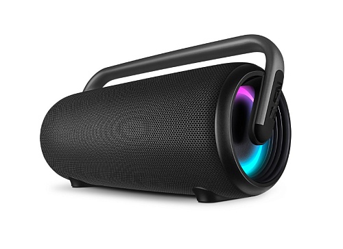 Беспроводная портативная колонка SVEN PS-395 / 80W / TWS / Bluetooth / IPx5 / Батарея 4800mAh / RGB подсветка / Чёрный-0