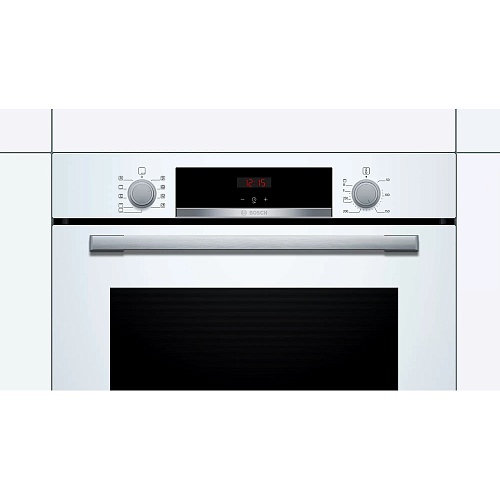 Духовой шкаф Bosch HBA534BW0 (Serie4 / 71 л / до 275 °C / Белое стекло / Гриль / съемные направляющие / EcoClean (задняя стенка) / A)-4