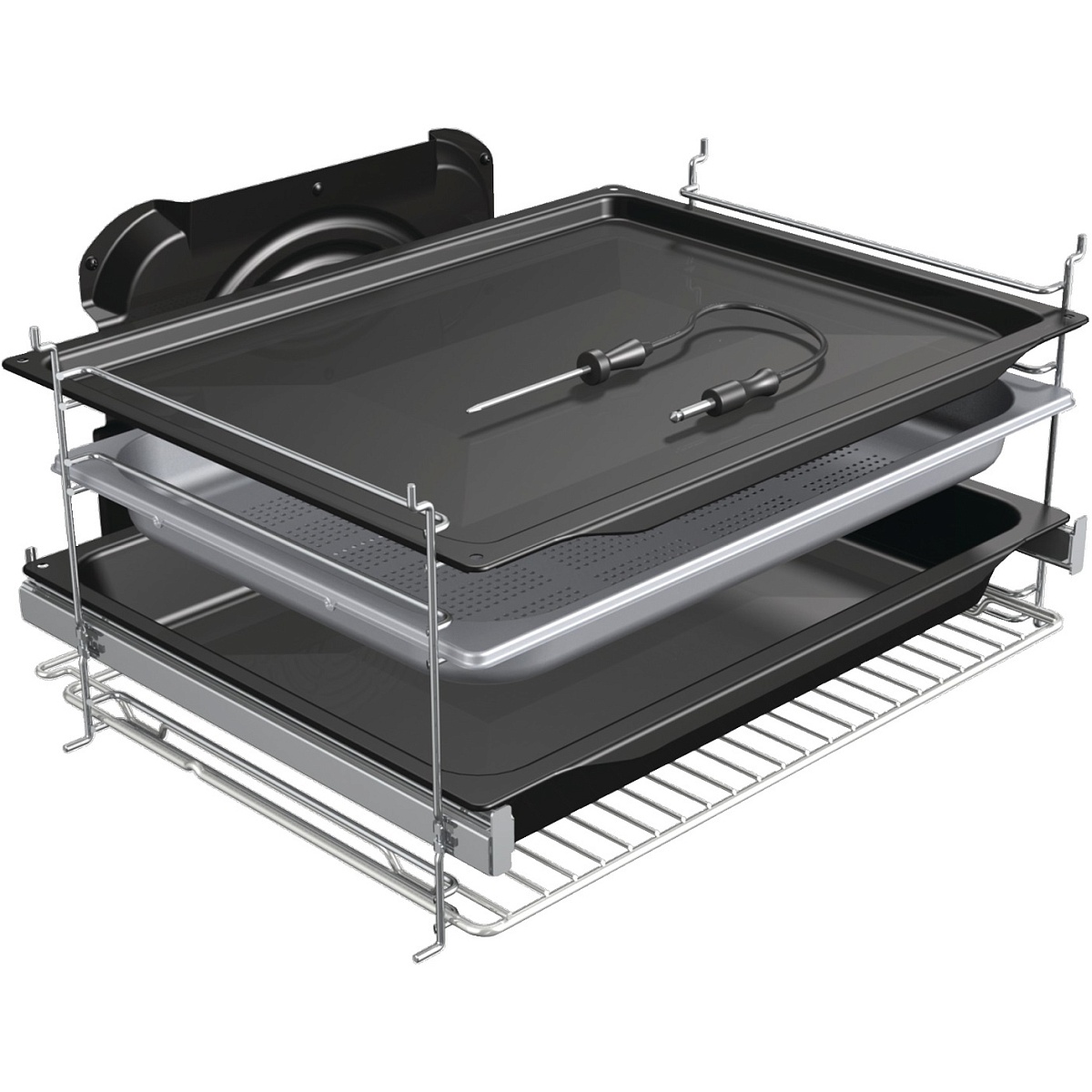 Духовой шкаф с функцией пароварки Gorenje BCS798S24X (Superior / Нерж. / SilverMatte / ProCook / AutoRoast / AquaClean / StayWarm / телескоп)