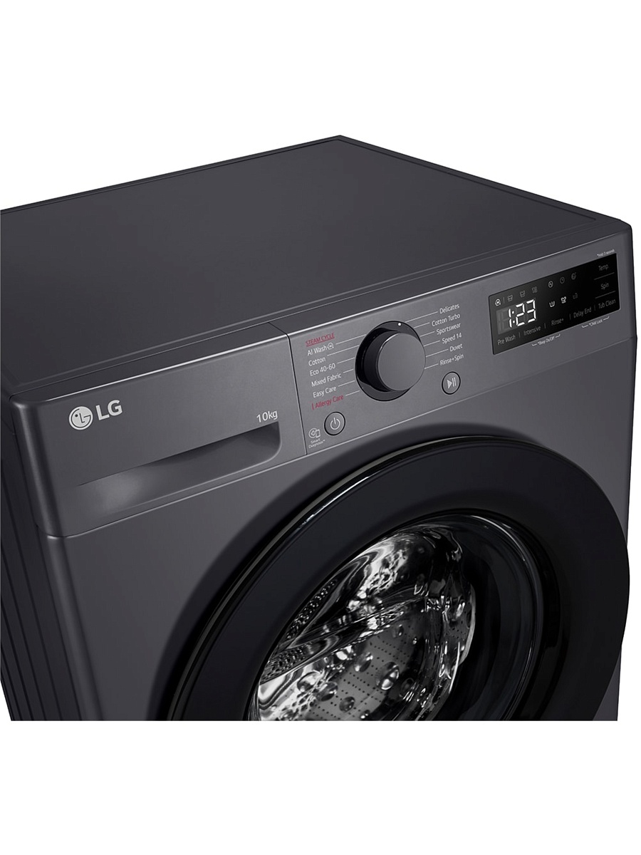 Стиральная машина LG F4WR510SBM (56,5см / 10кг / 1400об / пар / AI DD / Steam / Smart Diagnosis / Inverter Direct Drive / A+++ / Чёрная)-1