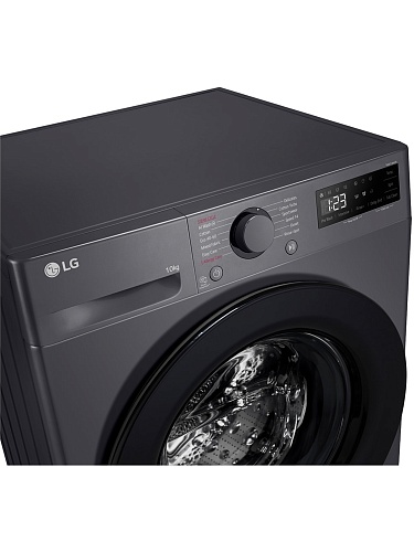 Стиральная машина LG F4WR510SBM (56,5см / 10кг / 1400об / пар / AI DD / Steam / Smart Diagnosis / Inverter Direct Drive / A+++ / Чёрная)-2