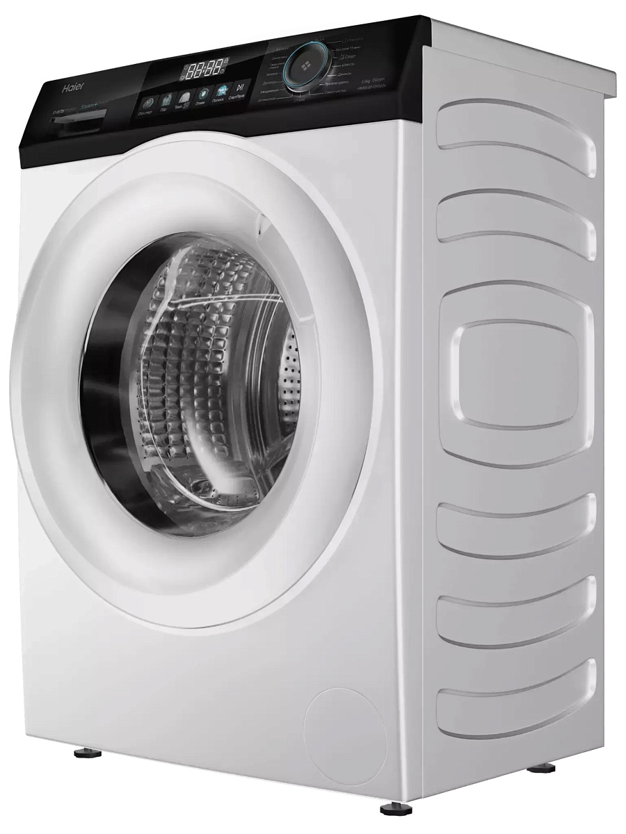 Стиральная машина Haier HW65-BP129302B (44,4 см / 6,5кг / 1200об / пар / ABT / Auto weighing / Smart Dual Spray / Invertor / A+++)