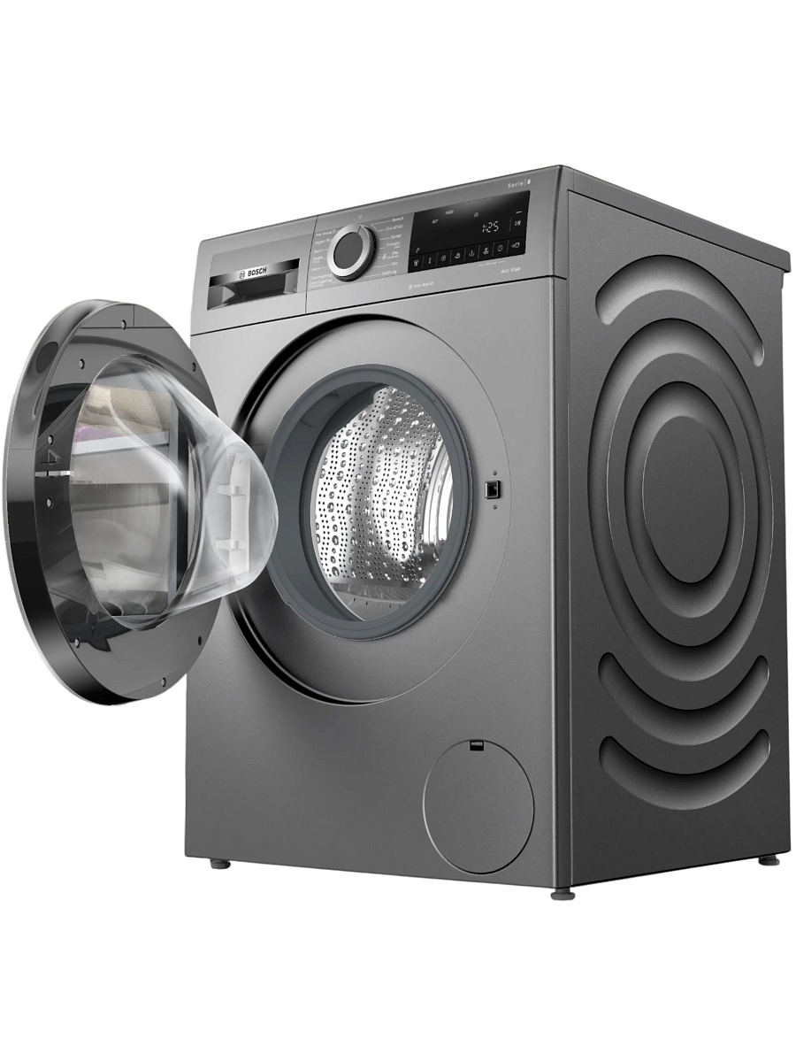 Стиральная машина Bosch WGG244ZSSN (Serie6 / 59см / 9кг / 1400об / SpeedPerfect / IronAssist / EcoSilence Drive / PreSoaking / A+++ / Серый)-1