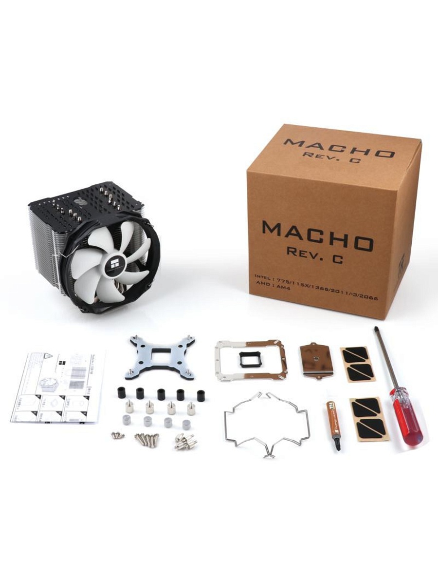Кулер Thermalright Macho Rev.C Soc-AM5/AM4/1151/1200/2066/2011/1700 4-pi MACHO-C
