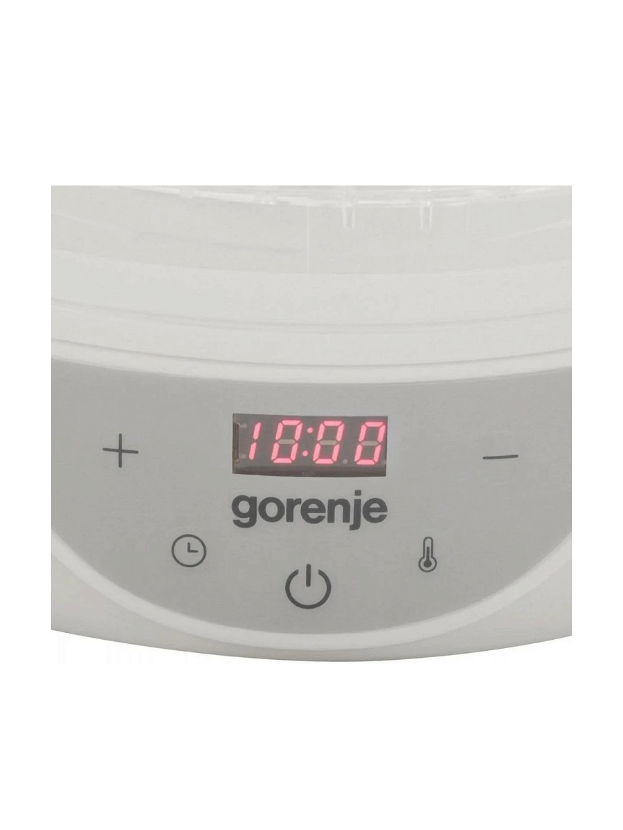 Сушилка для овощей Gorenje FDK24DW (380 Вт, 35-70°C, 5 секций, регулировка температуры, дисплей, таймер)-0