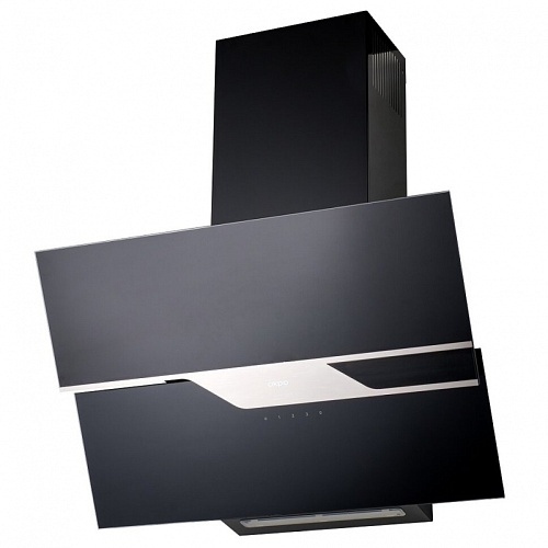 Вытяжка наклонная AKPO WK-4 Sigma 60 Black (850 м³/ч / 126 Вт /  LED освещение 4 Вт Вт / ширина - 60 см / чёрная)-0